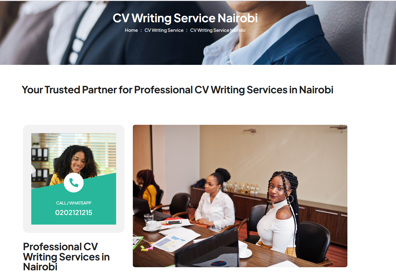 Professional CV Writing in Nairobi